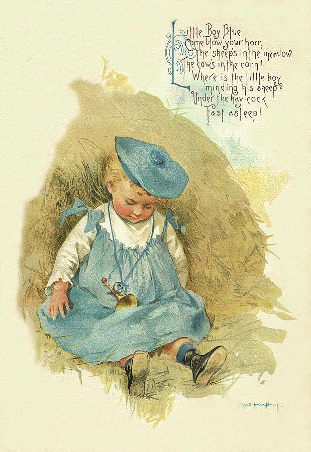 Mother Goose Painting - Little Boy Blue by Maud Humphrey