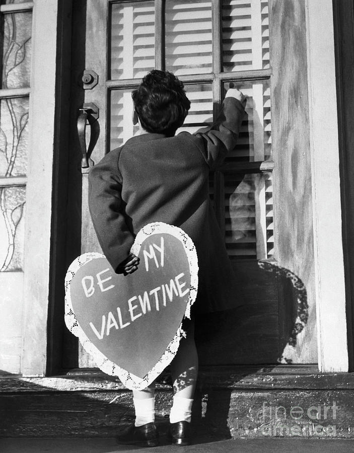 Little Boy Delivering A Valentine Photograph by Bettmann