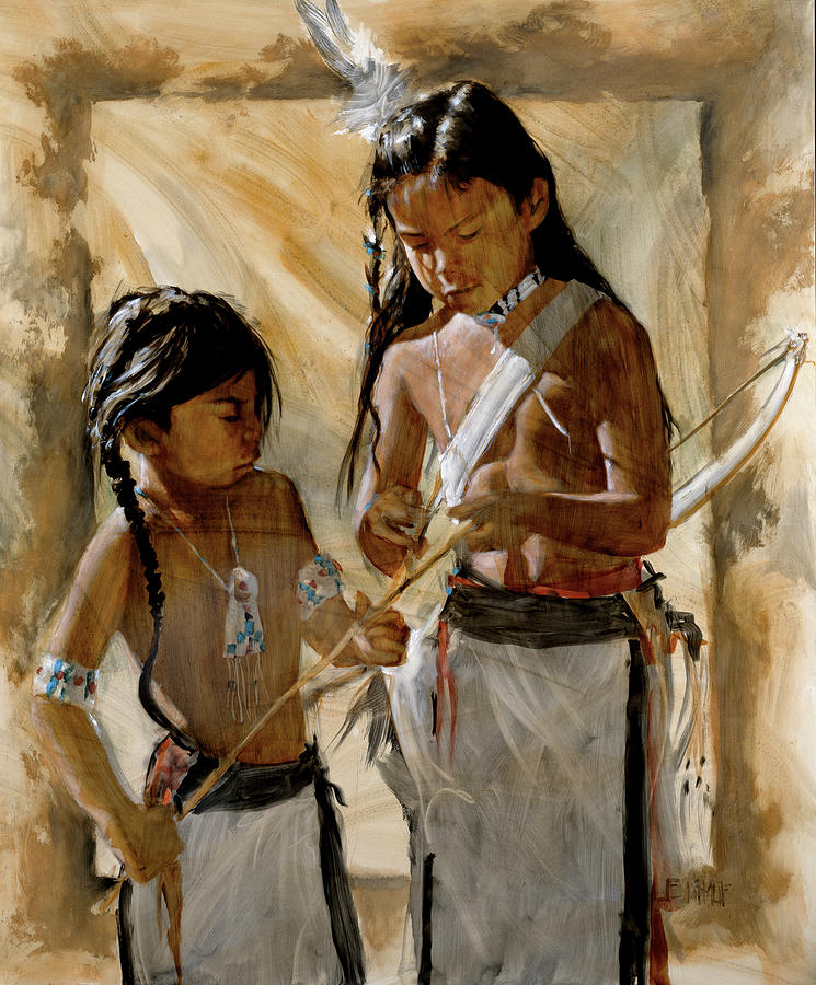 Little Brothers Painting by J. E. Knauf