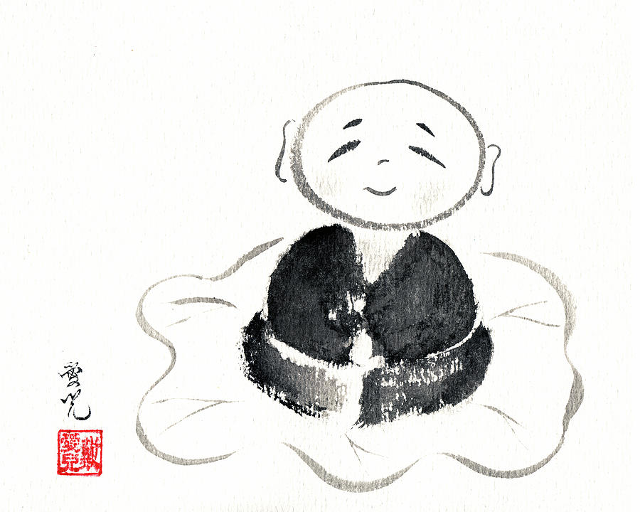 Little Buddha Painting by Oiyee At Oystudio