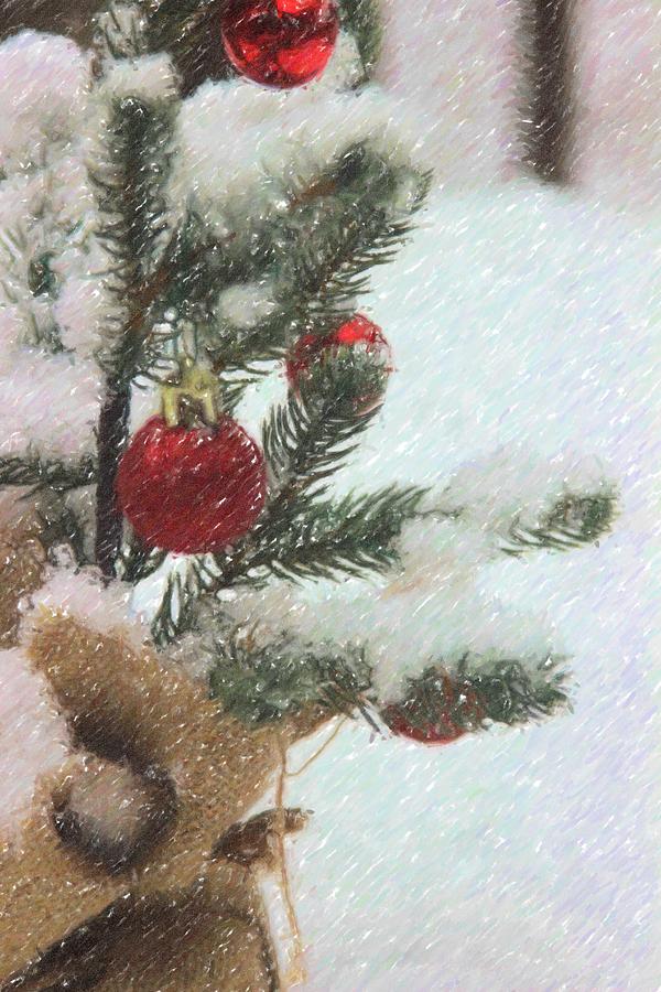 Christmas Photograph - Little Christmas Tree 6 by Cathy Lindsey