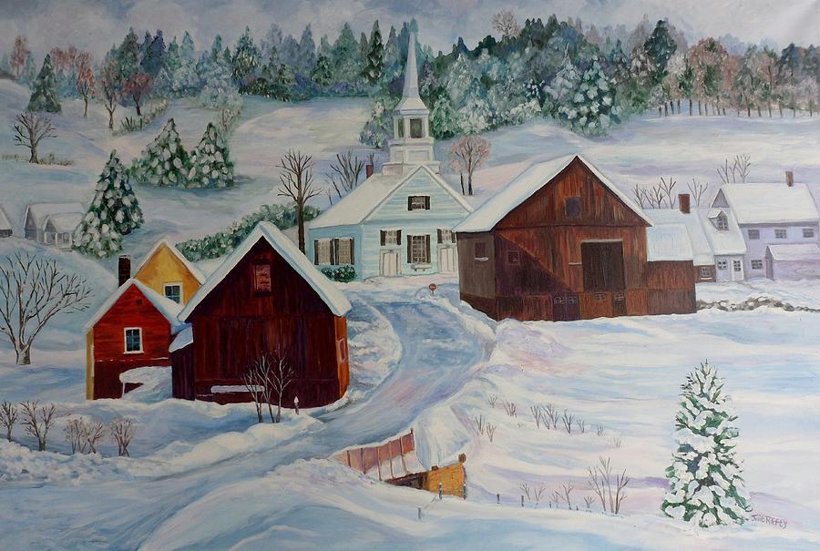Little Church in Waits River VT Painting by Julie Brugh Riffey