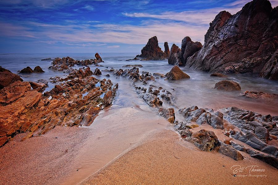 Low Tide Photograph - Little Corona Del Mar Beach VI by Bill Thomas