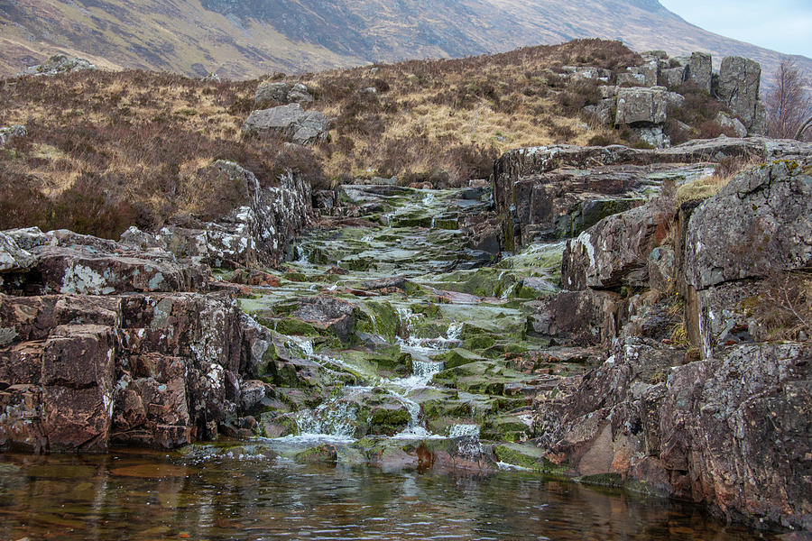 Little Creek in Glen Coe Scotland Photograph by Bill Cannon