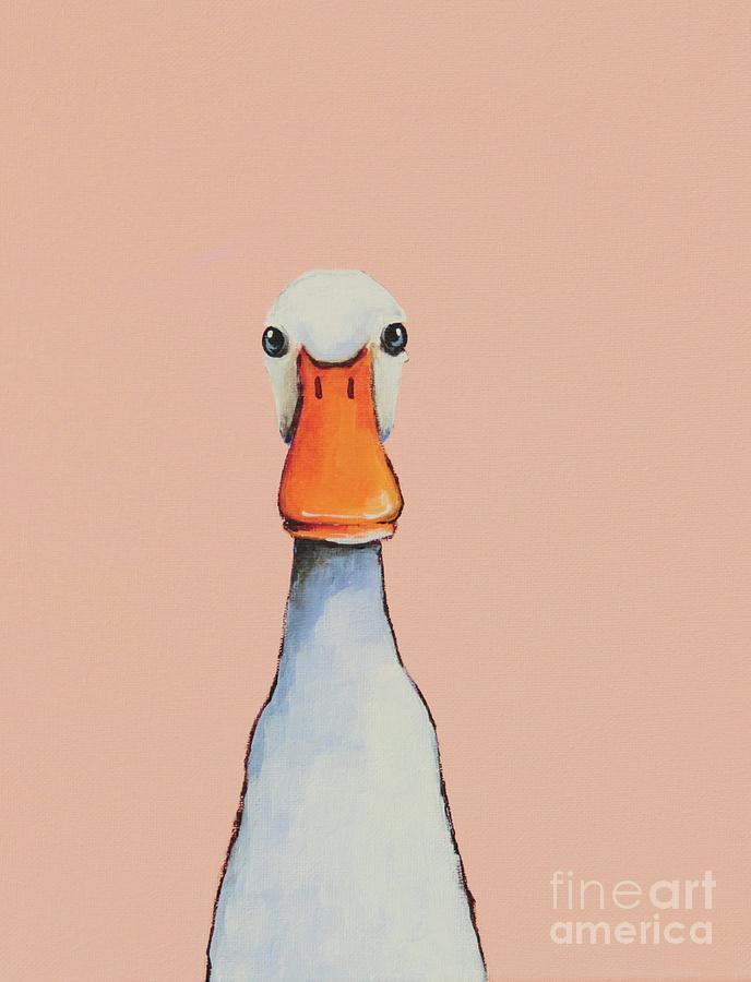 Little Duck Painting by Lucia Stewart