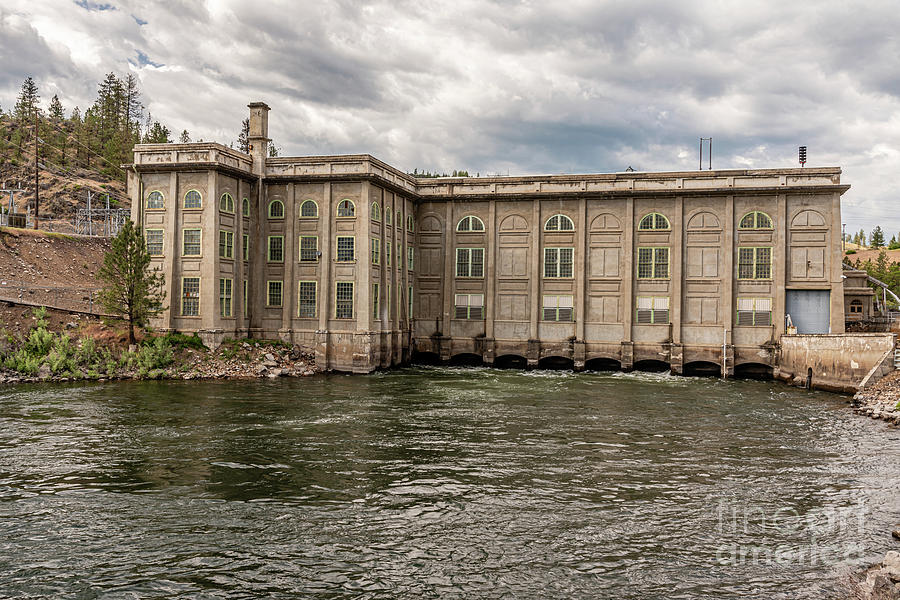 Little Falls Dam Powerhouse On The Spokane River Photograph By Sam Judy 3730