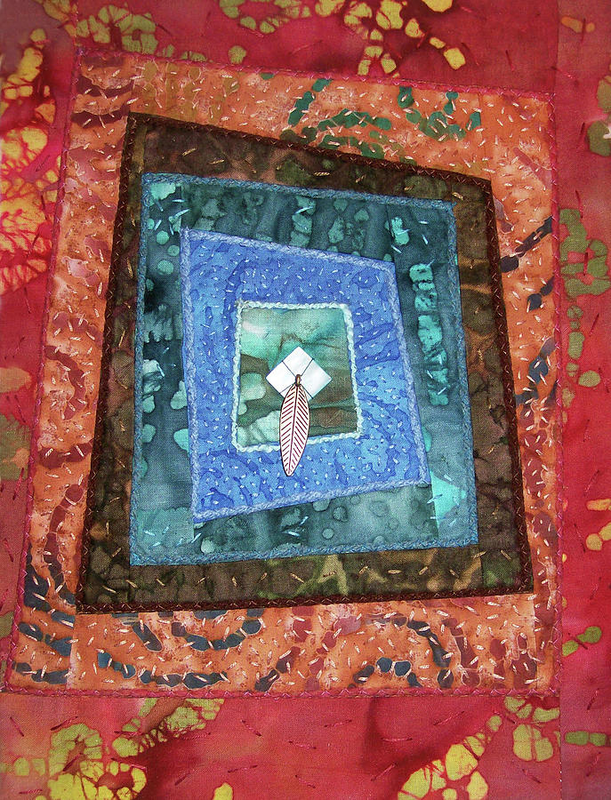 Little Feather Tapestry - Textile by Pam Geisel