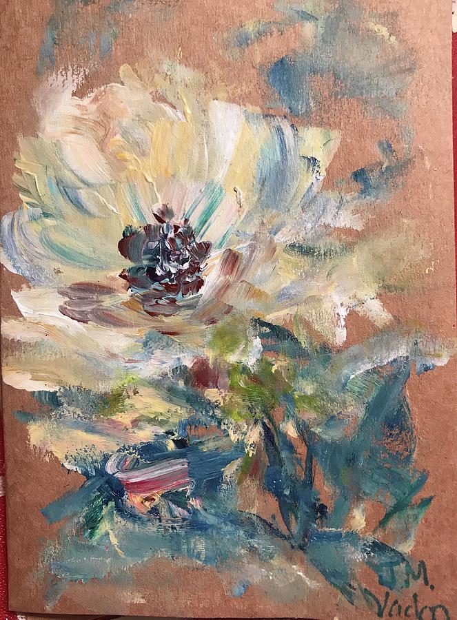 Little Flower #2 Painting by Janet Vadon - Fine Art America