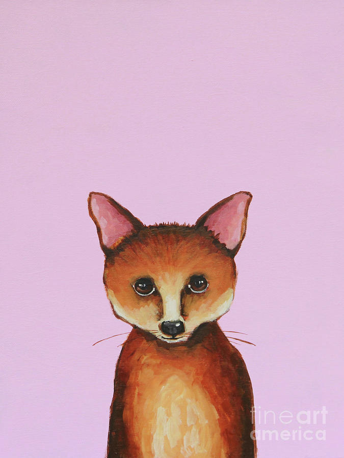 Little Fox Painting by Lucia Stewart