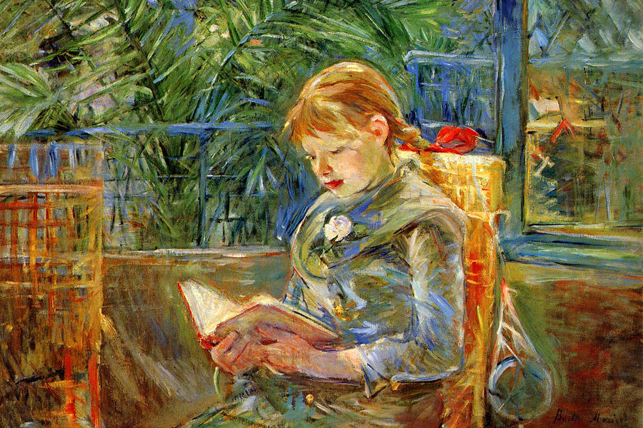 Little Girl Painting by Berthe Morisot