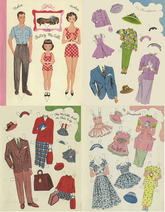 Little Golden Book Paper Doll Sees America Painting by Arielle Gabriel ...