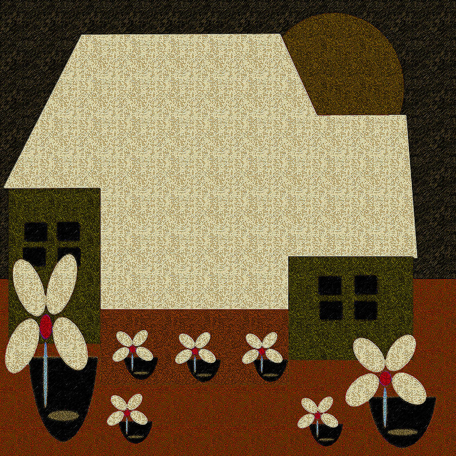 Little House Painting 48 Digital Art by Miss Pet Sitter