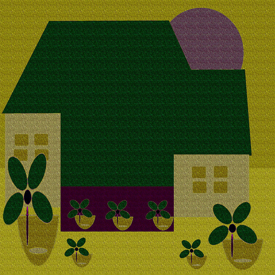Little House Painting 52 Digital Art by Miss Pet Sitter