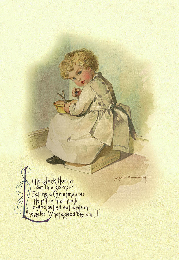 Christmas Painting - Little Jack Horner by Maud Humphrey