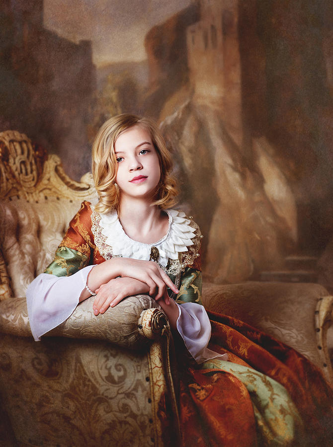 Portrait Photograph - Little Lady by Alina Lankina
