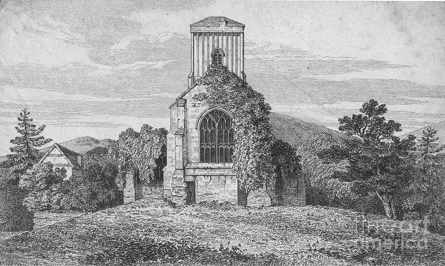 Little Malvern Church Drawing by Print Collector