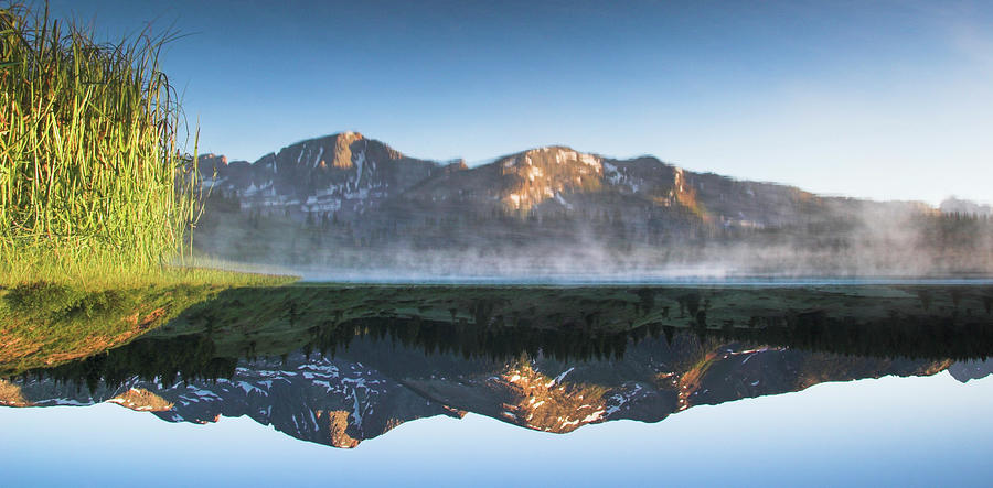 Little Molas Lake In The Morning Upside Photograph by Daniel Cummins
