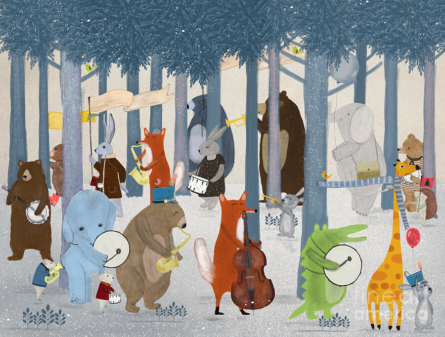 Music Painting - Little Nature Parade by Bri Buckley