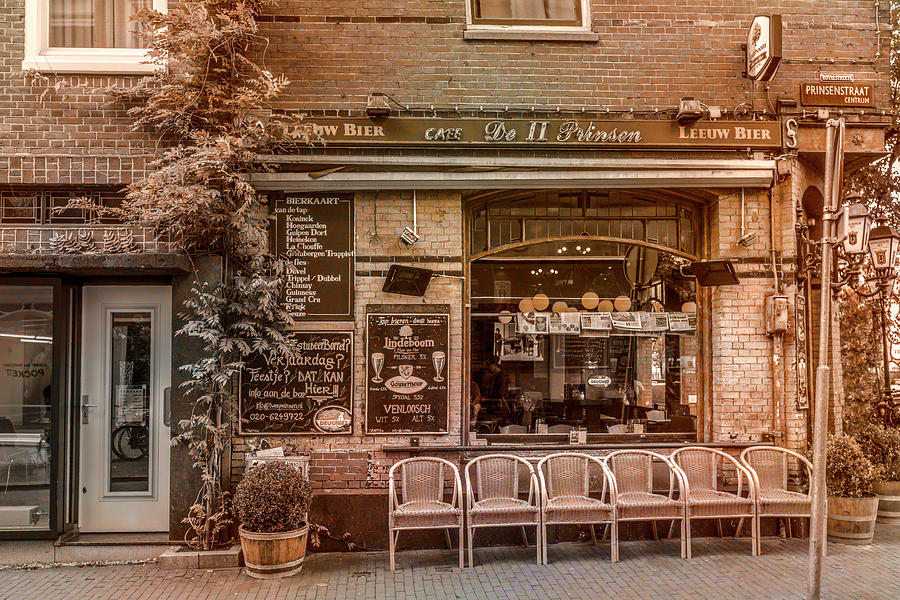 Little Pub Downtown Amsterdam Old World Charm Photograph by Debra and Dave Vanderlaan