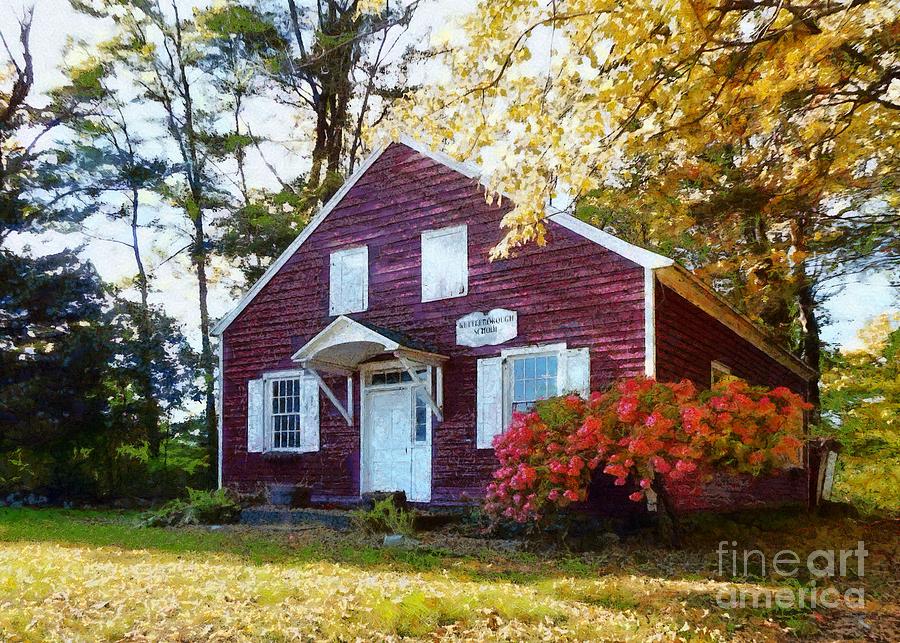 Little Red Schoolhouse Gardiner NY Photograph by Janine Riley