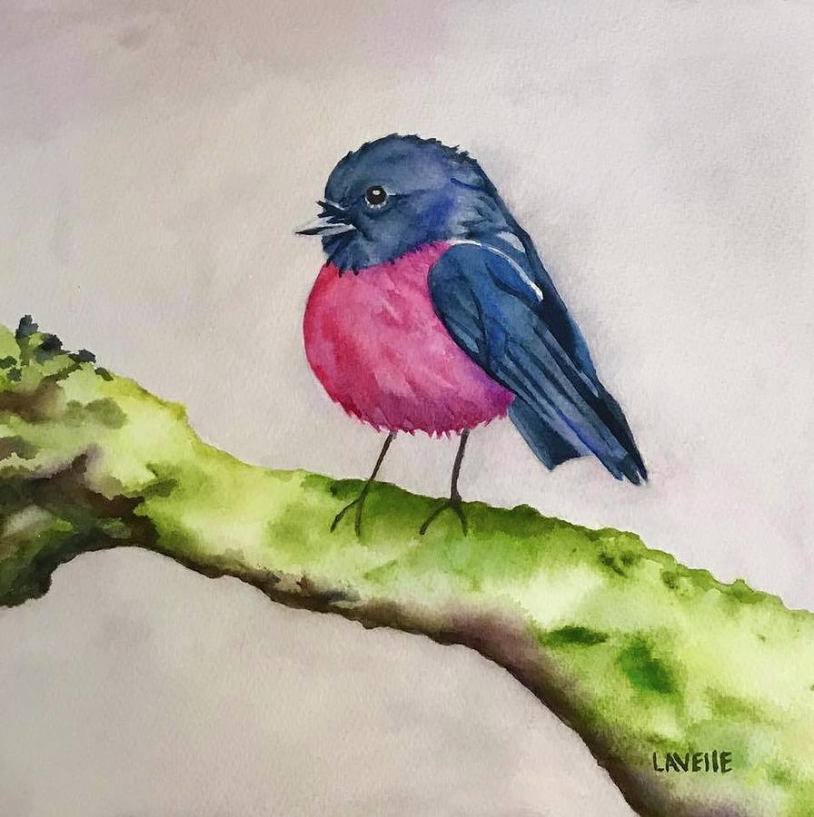 Little Round Bird Painting by Kimberly Lavelle - Fine Art America