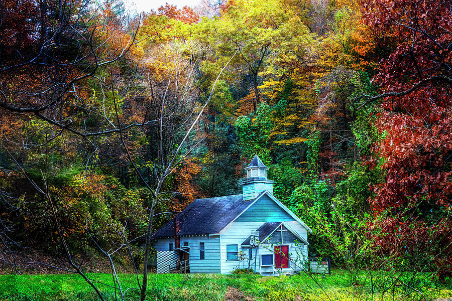 Little White Church in the Smoky Mountains Photograph by Debra and Dave ...