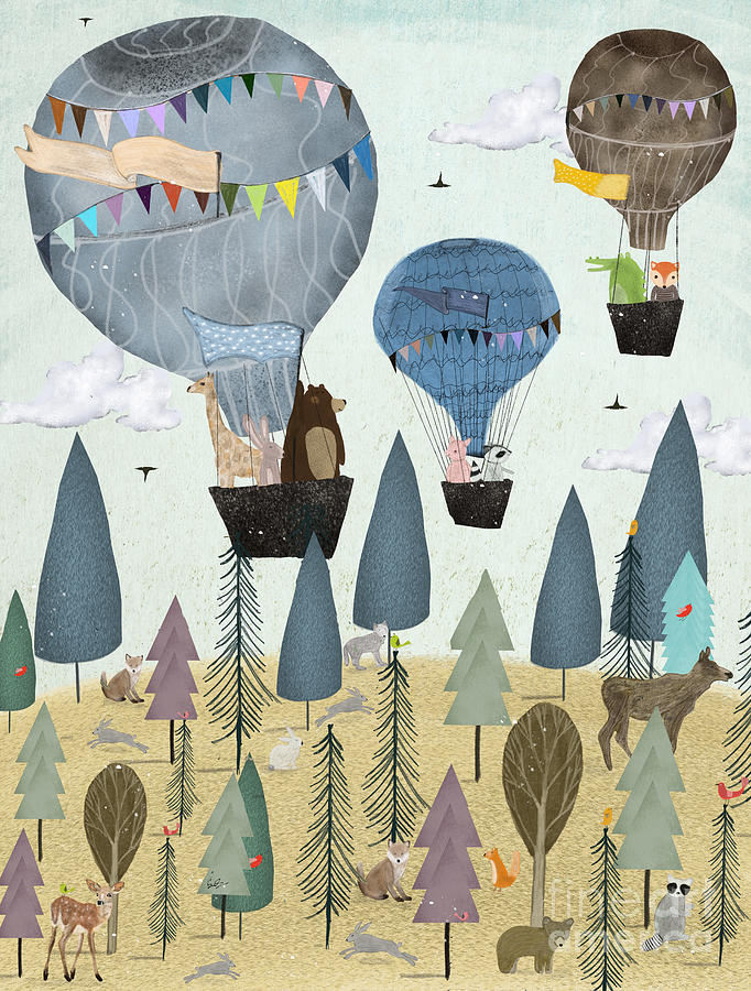Childrens Painting - Little Woodland Adventure by Bri Buckley