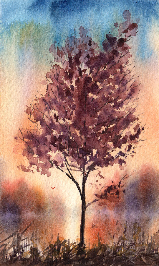 Little Zen Tree 2090 Painting by Sean Seal
