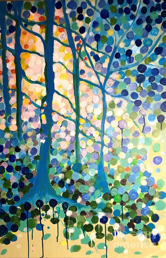 Tree Painting - Live in the Light by Jacqui Hawk