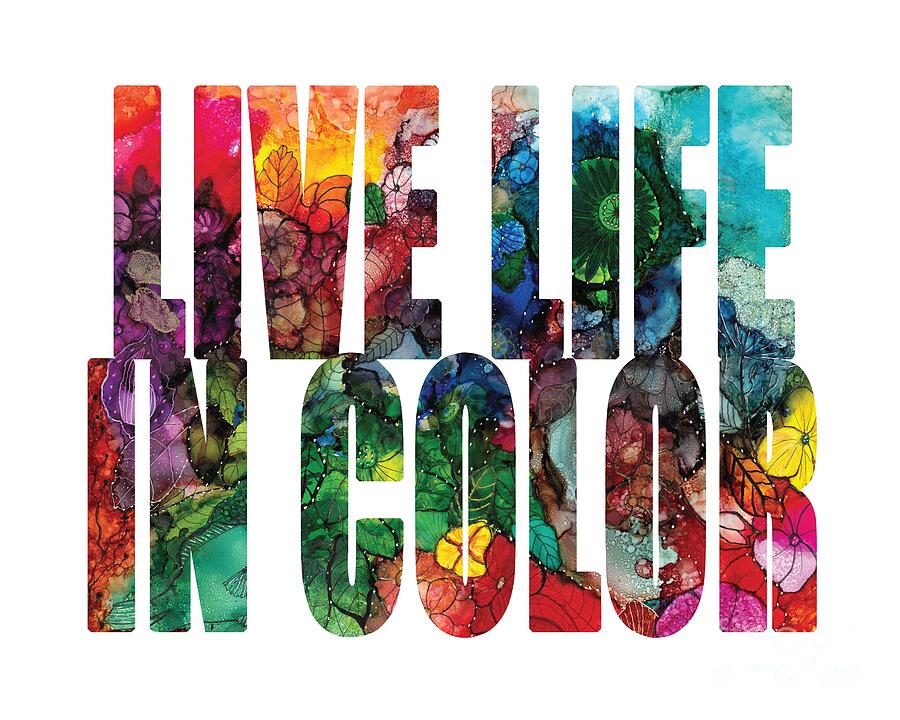 Live Life In Color Sunrise Garden Digital Art by Conni Schaftenaar