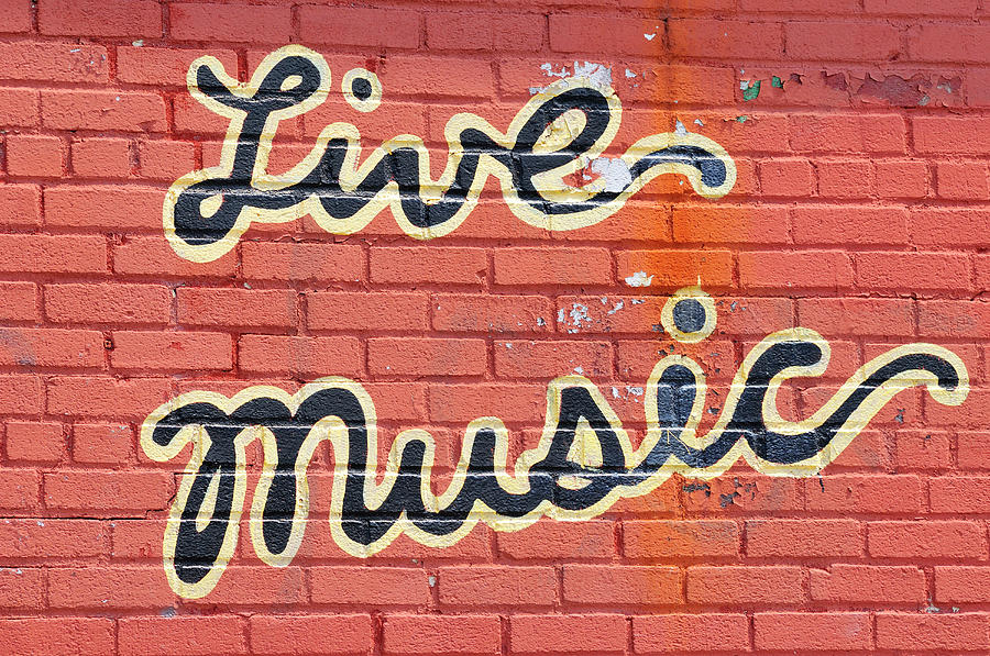 Live Music Written On A Wall Photograph by Riou