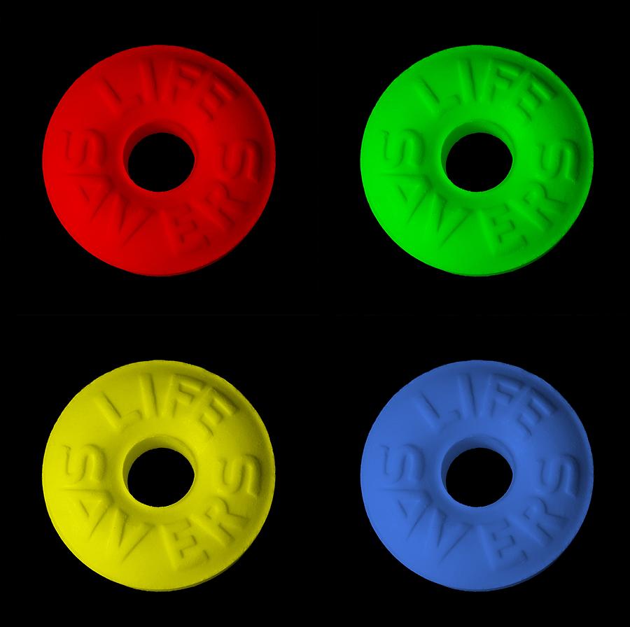 LIFE SAVERS in QUAD COLORS Photograph by Rob Hans