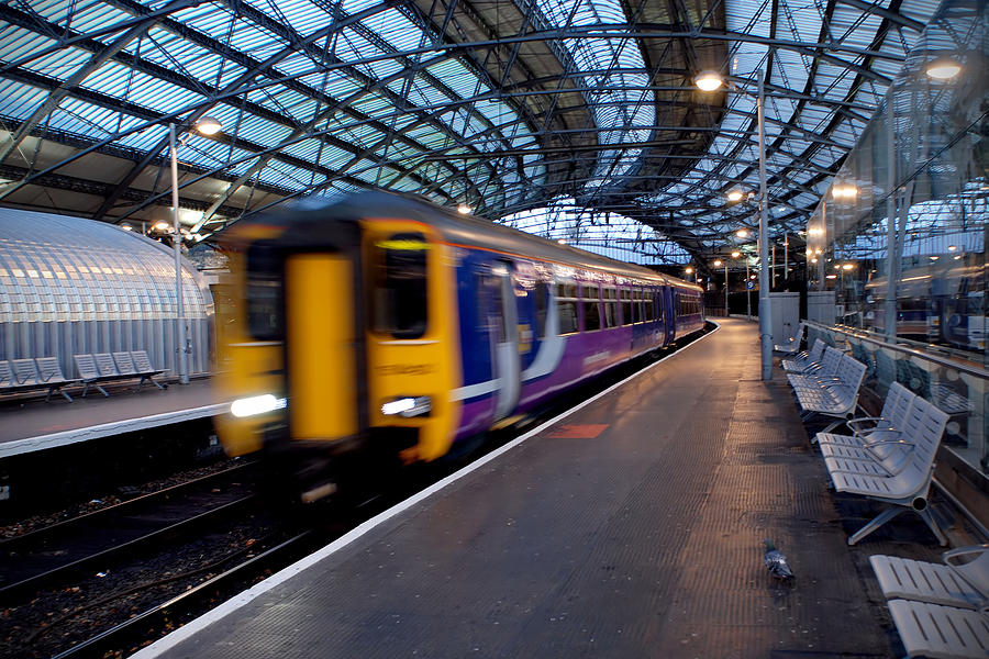 Liverpool Train Station Motion Blur Photograph by Ilbusca