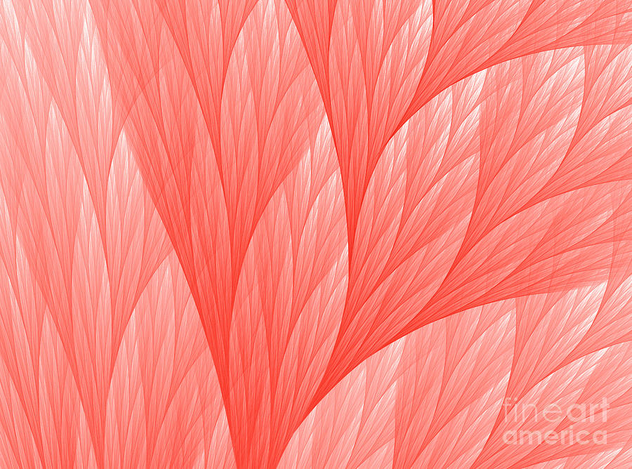 Abstract Digital Art - Living Coral by Anna Bliokh