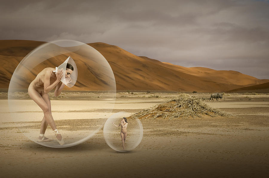 Nude Photograph - Living In A Bubble... by Christine Von Diepenbroek