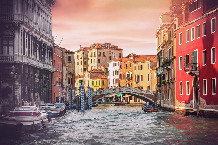 Architecture Photograph - Living on Water  Scenes of Venice Italy  by Carol Japp