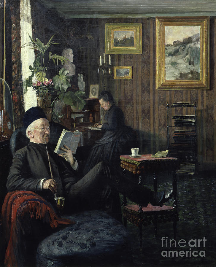 Living Room, 1887 Painting by Karl Jensenhjell