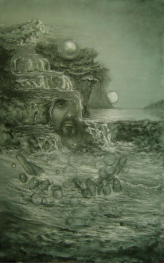 Consciousness Drawing - Living Water by James Berger Consciousness Drawing - Living Water by James Berger