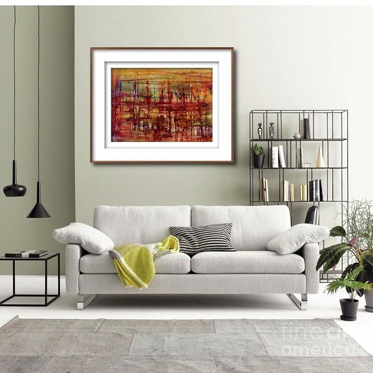 Living Room Abstract Art  Painting by Patty Donoghue