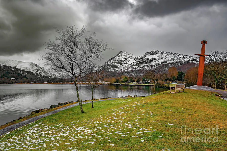 Llanberis Lake and Sword Photograph by Adrian Evans