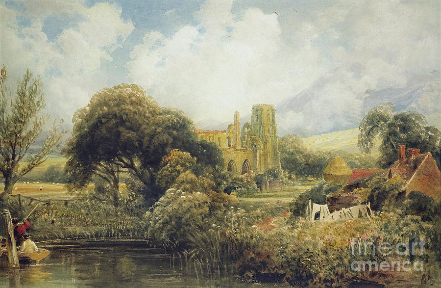 Llandaff, 1829 Painting by Peter De Wint