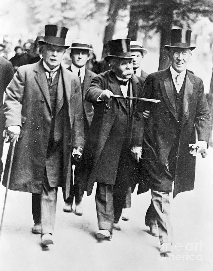 Lloyd George, Georges Clemenceau Photograph by Bettmann