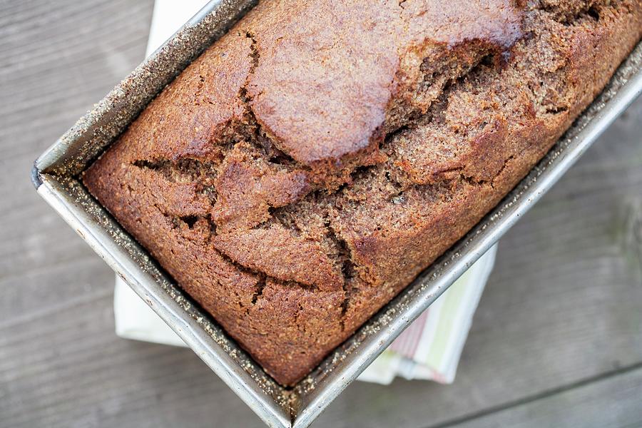 Loaf Cake In The Baking Tin Photograph by Rika Manabe Photography