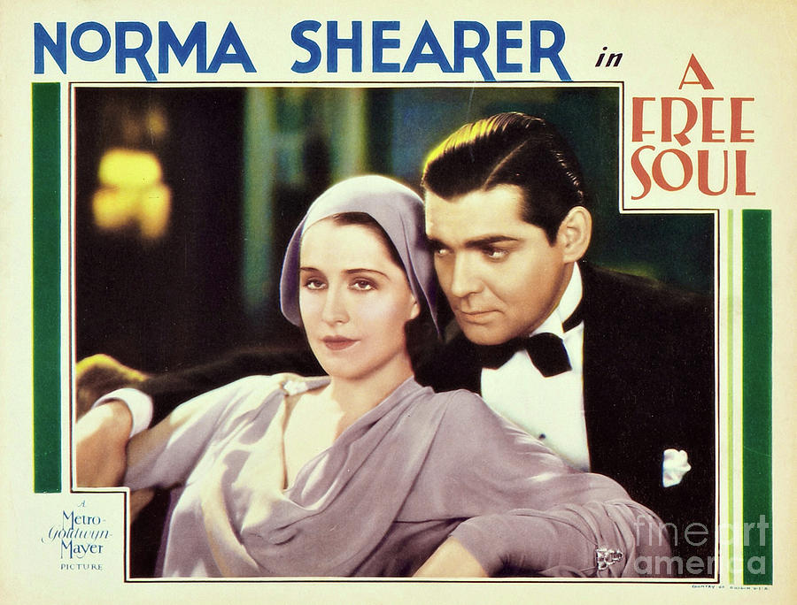 Lobby card for the American pre-Code drama film A Free Soul Photograph by Doc Braham