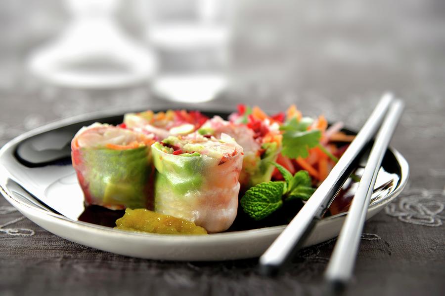 Lobster California Rolls Photograph by Gelberger