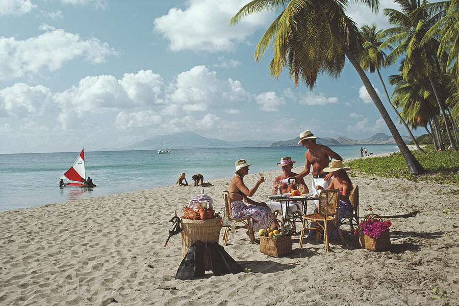 Lobster Lunch Photograph by Slim Aarons