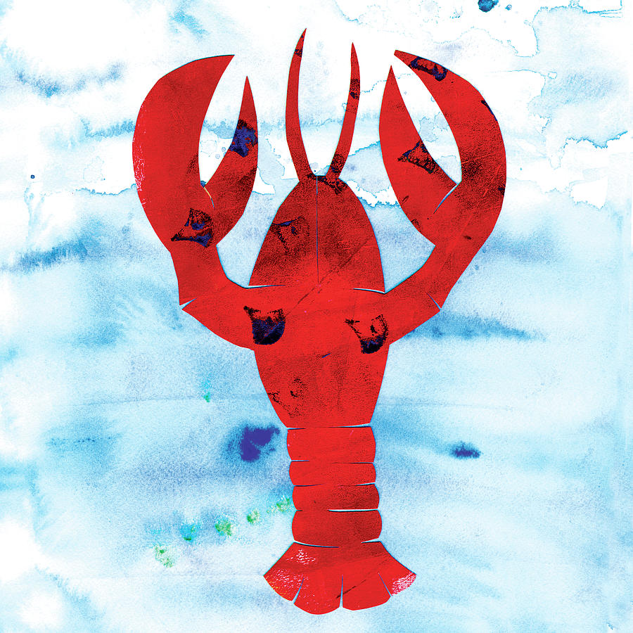 Animal Painting - Lobster by Summer Tali Hilty