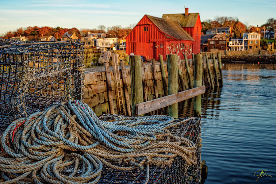 Lobster Traps and Line at Motif #1 Photograph by Jeff Sinon