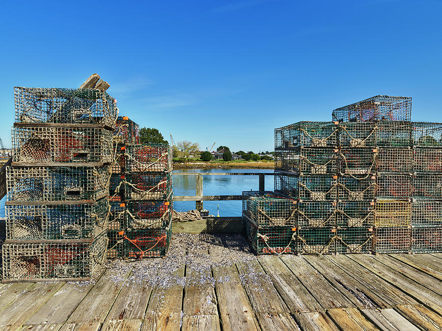 Nature Photograph - Lobster Traps, Badgers Island by Panoramic Images
