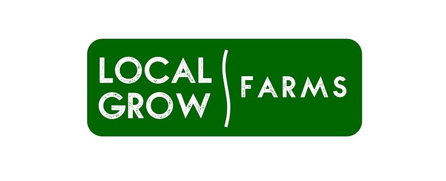 Local Grow Farms logo on light backgrounds Drawing by Charlie Szoradi
